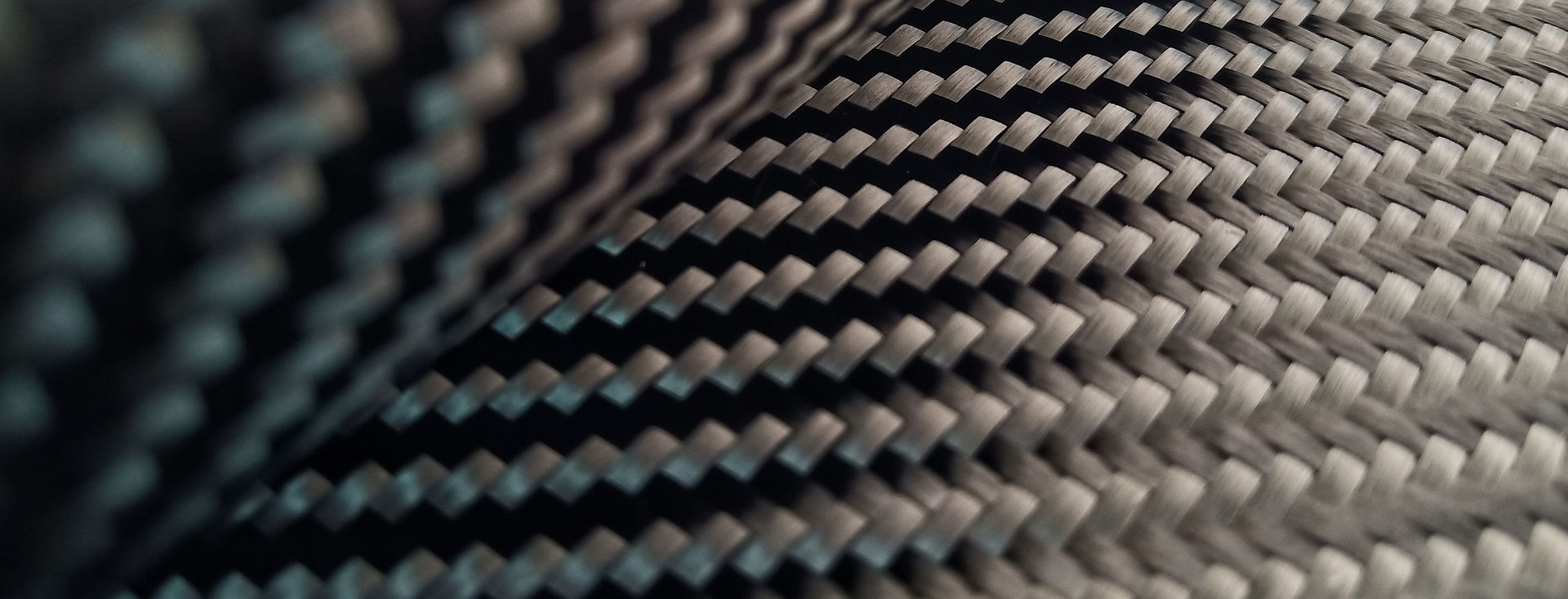 close-up of black carbon fibers